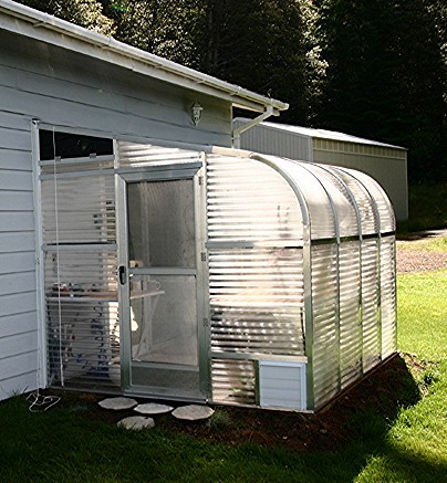 SunGlo 1700d 7' 7" x 12' 6" Lean-to Greenhouse