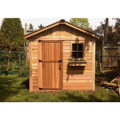 Outdoor Living Today - 8x8 The Gardener's Shed - Solid Door with 1 Functional Window with Screen